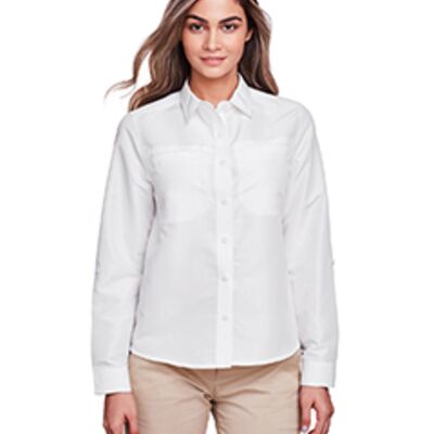 Harriton Ladies' Key West Long-Sleeve Performance Staff Shirt M580LW Ladies' Key West Long-Sleeve Performance Staff Shirt Thumbnail