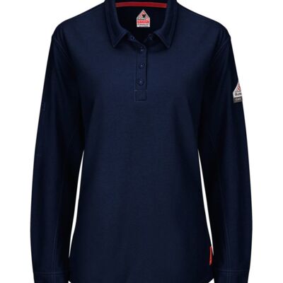Bulwark iQ Series® Women's Long Sleeve Polo with 4-Button Placket QT15 iQ Series® Women's Long Sleeve Polo with 4-Button Placket Thumbnail