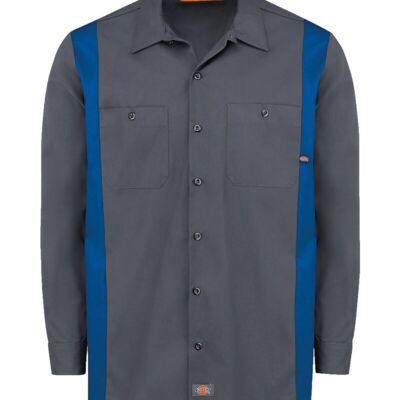 Dickies Men's Tall Industrial Colorblocked Long Sleeve Shirt 5524T Men's Tall Industrial Colorblocked Long Sleeve Shirt Thumbnail
