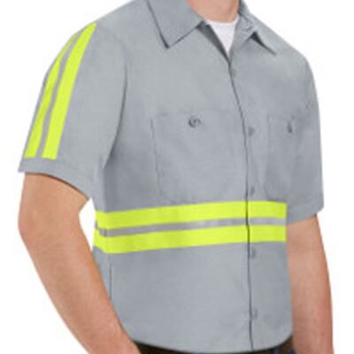 Red Kap Men's Tall Enhanced Visibility Industrial Work Shirt SP24ET Men's Tall Enhanced Visibility Industrial Work Shirt Thumbnail