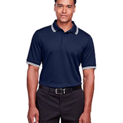 Devon & Jones CrownLux Performance® Men's Plaited Tipped Polo DG20C CrownLux Performance® Men's Plaited Tipped Polo Thumbnail