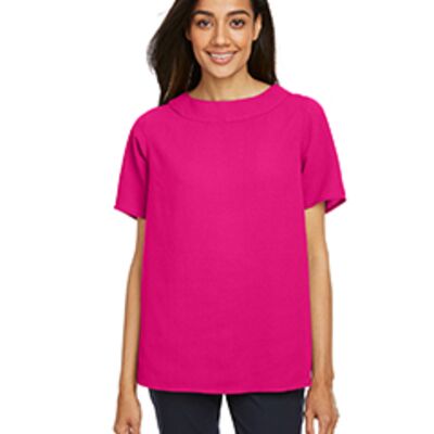 Devon & Jones Ladies' Perfect Fit™ Boat-Neck Blouse DP613W Ladies' Perfect Fit™ Boat-Neck Blouse Thumbnail