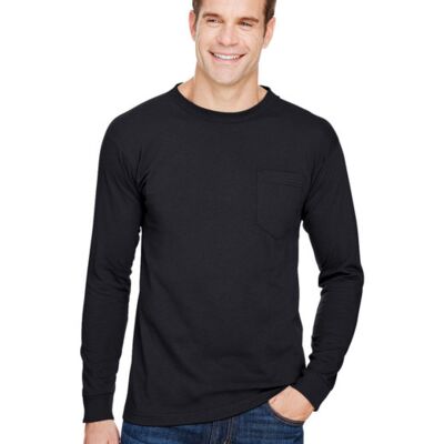 Bayside Unisex USA Made Long-Sleeve Pocket T-Shirt BA3055 Unisex USA Made Long-Sleeve Pocket T-Shirt Thumbnail