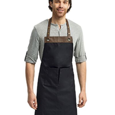 Artisan Collection by Reprime Espresso Bib Apron RP123 Espresso Bib Apron Thumbnail