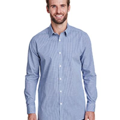 Artisan Collection by Reprime Men's Microcheck Gingham Long-Sleeve Cotton Shirt RP220 Men's Microcheck Gingham Long-Sleeve Cotton Shirt Thumbnail