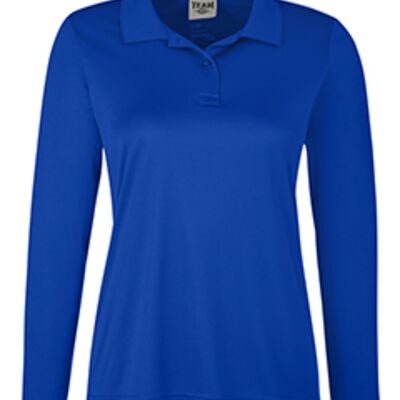 Team 365 Ladies' Zone Performance Long Sleeve Polo TT51LW Ladies' Zone Performance Long Sleeve Polo Thumbnail