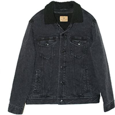 Threadfast Apparel Unisex Sherpa-Lined Denim Jacket 372J Unisex Sherpa-Lined Denim Jacket Thumbnail
