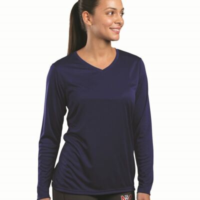 Holloway Women's Momentum Long Sleeve V-Neck T-Shirt 222824 Women's Momentum Long Sleeve V-Neck T-Shirt Thumbnail