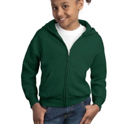 Hanes Youth ComfortBlend ® Full Zip Hooded Sweatshirt P480 Youth ComfortBlend ® Full Zip Hooded Sweatshirt Thumbnail