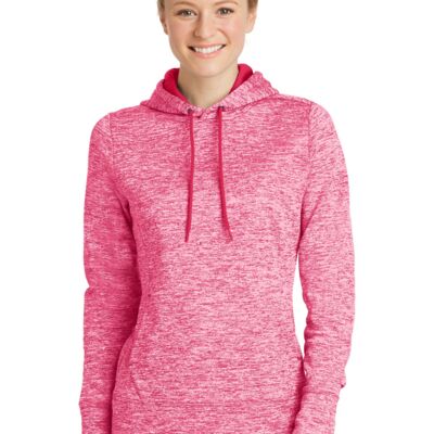Sport Tek Ladies PosiCharge ® Electric Heather Fleece Hooded Pullover LST225 Ladies PosiCharge ® Electric Heather Fleece Hooded Pullover Thumbnail