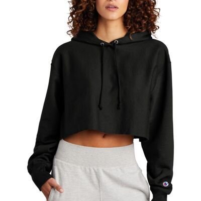 Champion Women's Reverse Weave ® Cropped Cut Off Hooded Sweatshirt RW01W Women's Reverse Weave ® Cropped Cut Off Hooded Sweatshirt Thumbnail