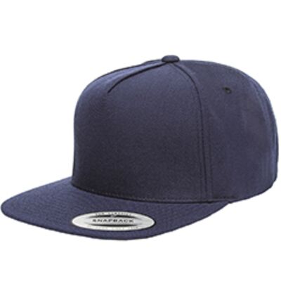 YP Classics Adult 5-Panel Structured Flat Visor Classic Snapback Cap YP5089 Adult 5-Panel Structured Flat Visor Classic Snapback Cap Thumbnail