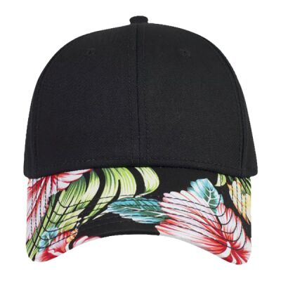 OTTO Cap OTTO Hawaiian Pattern Visor Superior Cotton Twill Six Panel Low Profile Baseball Cap 19-1149 OTTO Hawaiian Pattern Visor Superior Cotton Twill Six Panel Low Profile Baseball Cap Thumbnail
