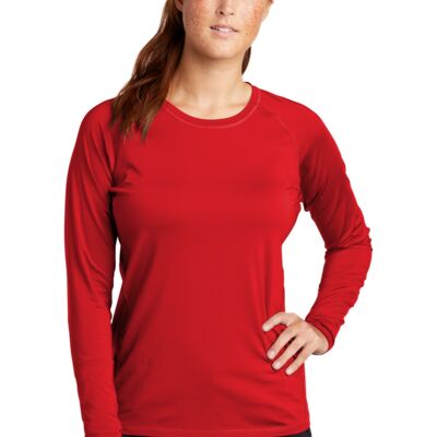 Sport Tek Women's Long Sleeve Rashguard Tee LST470LS Women's Long Sleeve Rashguard Tee Thumbnail