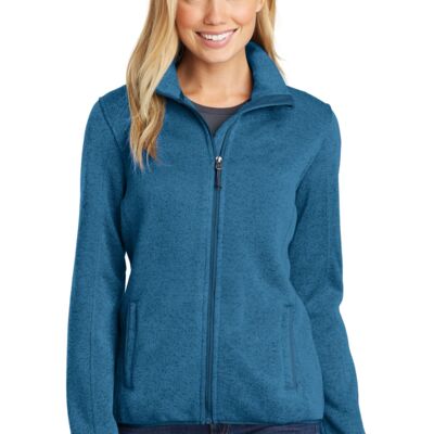 Port Authority Women's Sweater Fleece Jacket L232 Women's Sweater Fleece Jacket Thumbnail