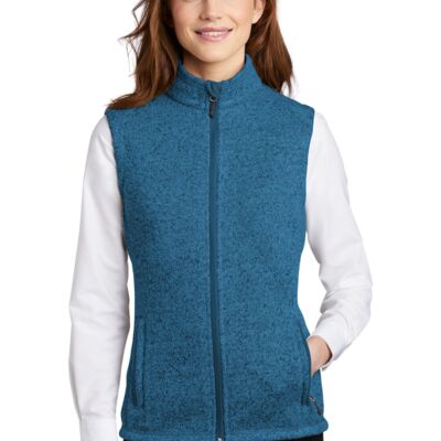 Port Authority Women's Sweater Fleece Vest L236 Women's Sweater Fleece Vest Thumbnail