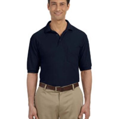 Harriton 5.6 oz. Easy Blend Polo with Pocket M265P 5.6 oz. Easy Blend Polo with Pocket Thumbnail