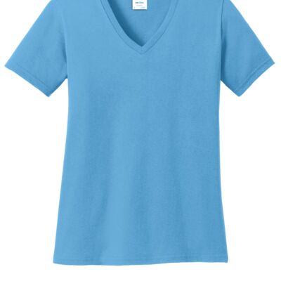 Port & Company Ladies 5.4 oz 100% Cotton V Neck T-Shirt LPC54V Ladies 5.4 oz 100% Cotton V Neck T-Shirt Thumbnail