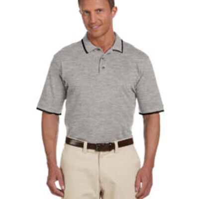 Harriton 6 oz. Short-Sleeve Piqué Polo with Tipping M210 6 oz. Short-Sleeve Piqué Polo with Tipping Thumbnail