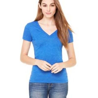 Bella + Canvas Ladies' Triblend Short-Sleeve Deep V-Neck T-Shirt 8435 Ladies' Triblend Short-Sleeve Deep V-Neck T-Shirt Thumbnail