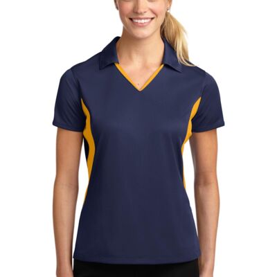 Sport Tek Ladies Side Blocked Micropique Sport Wick ® Polo LST655 Ladies Side Blocked Micropique Sport Wick ® Polo Thumbnail