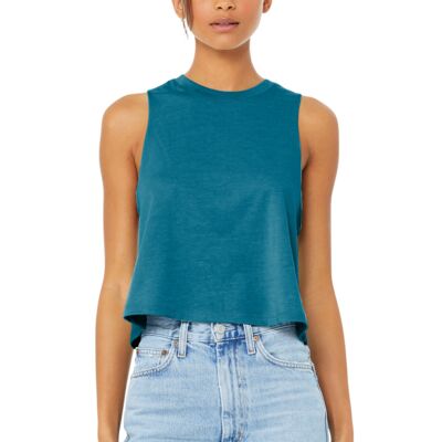 Bella + Canvas Women's Bella Racerback Cropped Tank BC6682 Women's Bella Racerback Cropped Tank Thumbnail