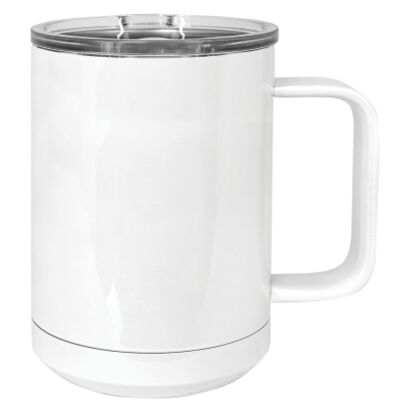 Polar Camel 15oz. White Vacuum Insulated Mug w/Slider Lid SCM202 Polar Camel 15oz. White Vacuum Insulated Mug w/Slider Lid Thumbnail