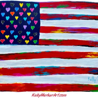 American Dream Sticker KM Art American Dream Sticker Thumbnail