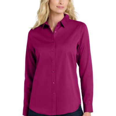 Port Authority Ladies Long Sleeve SuperPro ™ React ™ Twill Shirt LW808 Ladies Long Sleeve SuperPro ™ React ™ Twill Shirt Thumbnail