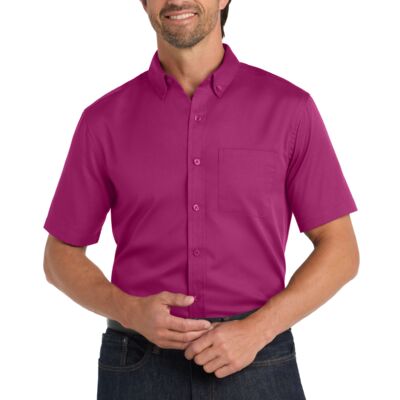 Port Authority Short Sleeve SuperPro ™ React ™ Twill Shirt W809 Short Sleeve SuperPro ™ React ™ Twill Shirt Thumbnail
