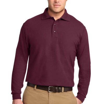 Port Authority Silk Touch™ Long Sleeve Polo K500LS Silk Touch™ Long Sleeve Polo Thumbnail